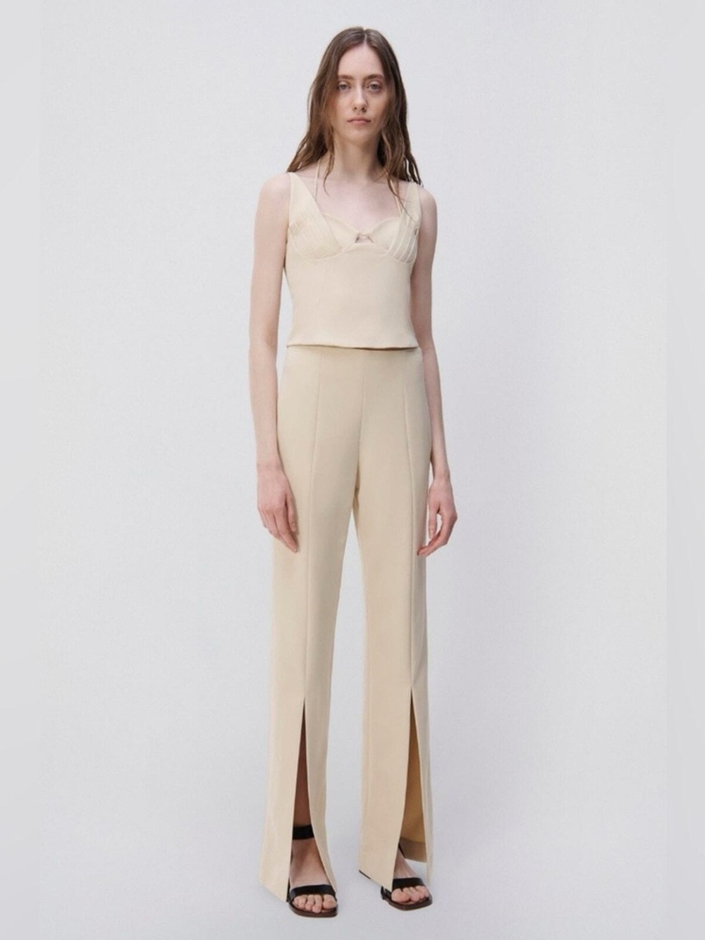 Jonathan Simkhai The Chase Front Slit Pants